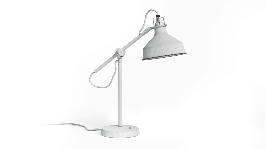 3D Furniture Modeling and Rendering of Modern Lamp