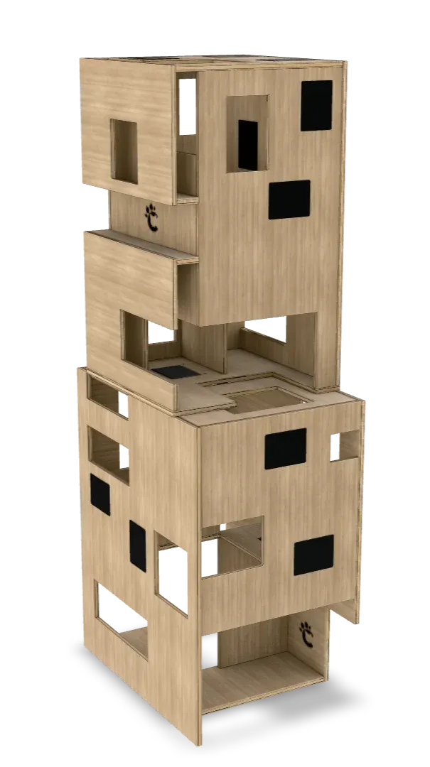 Cat tree 3D model preview