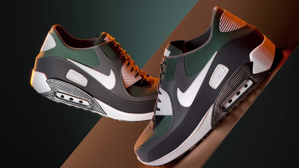 3D Product Rendering of Sneakers – High-Quality Visualization