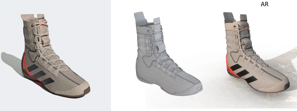 A Tracking Shoe 3D Model