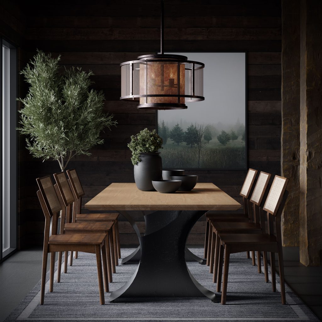 Dining Furniture Set Lifestyle CGI