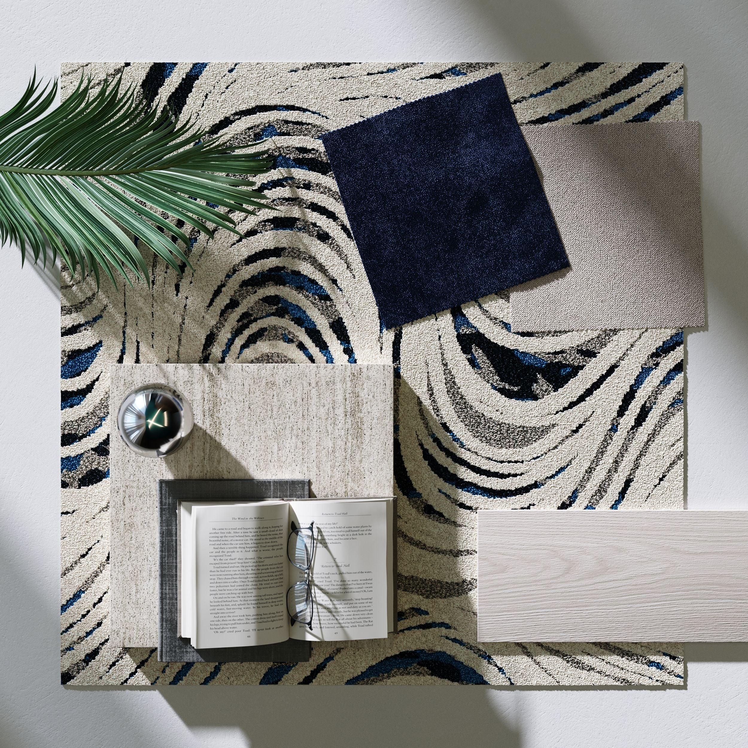 Flatlay 3D Visual of Finishes