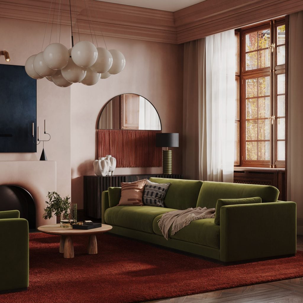 Lifestyle CGI of Upholstered Furniture