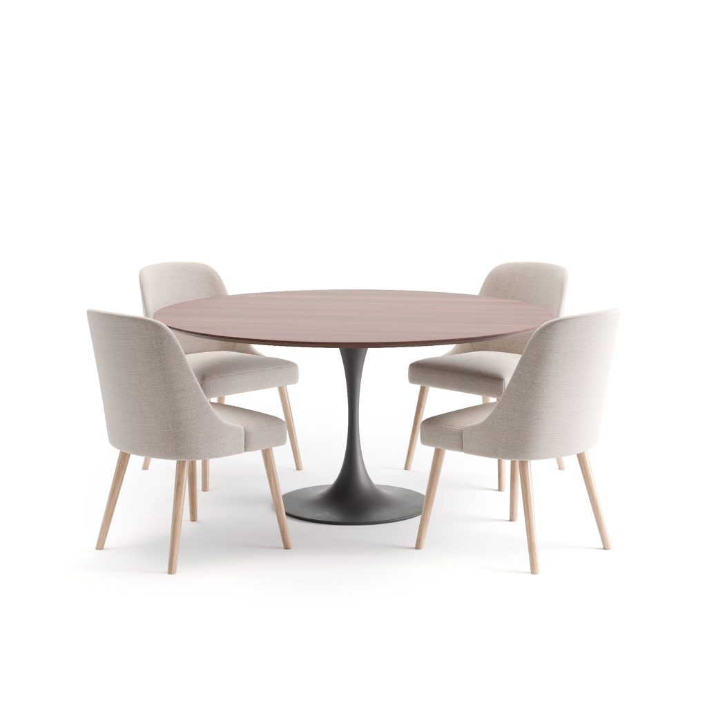 3D Furniture Modeling and Rendering – Dining Set Visualization