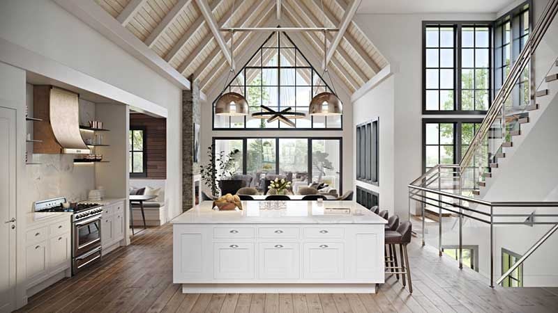 A 3D Picture of a Kitchen Furniture Set for Amazon