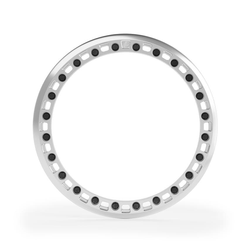 Close-up front view of WheelTech GP rim showing material and finish detail