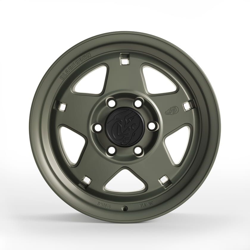Wheel rendering on white background — studio view