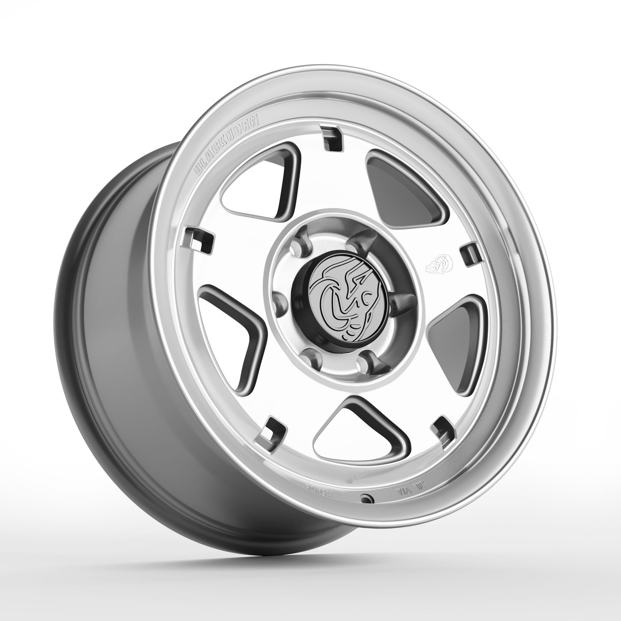 Automotive 3D rendering of WheelTech GP wheel — studio view