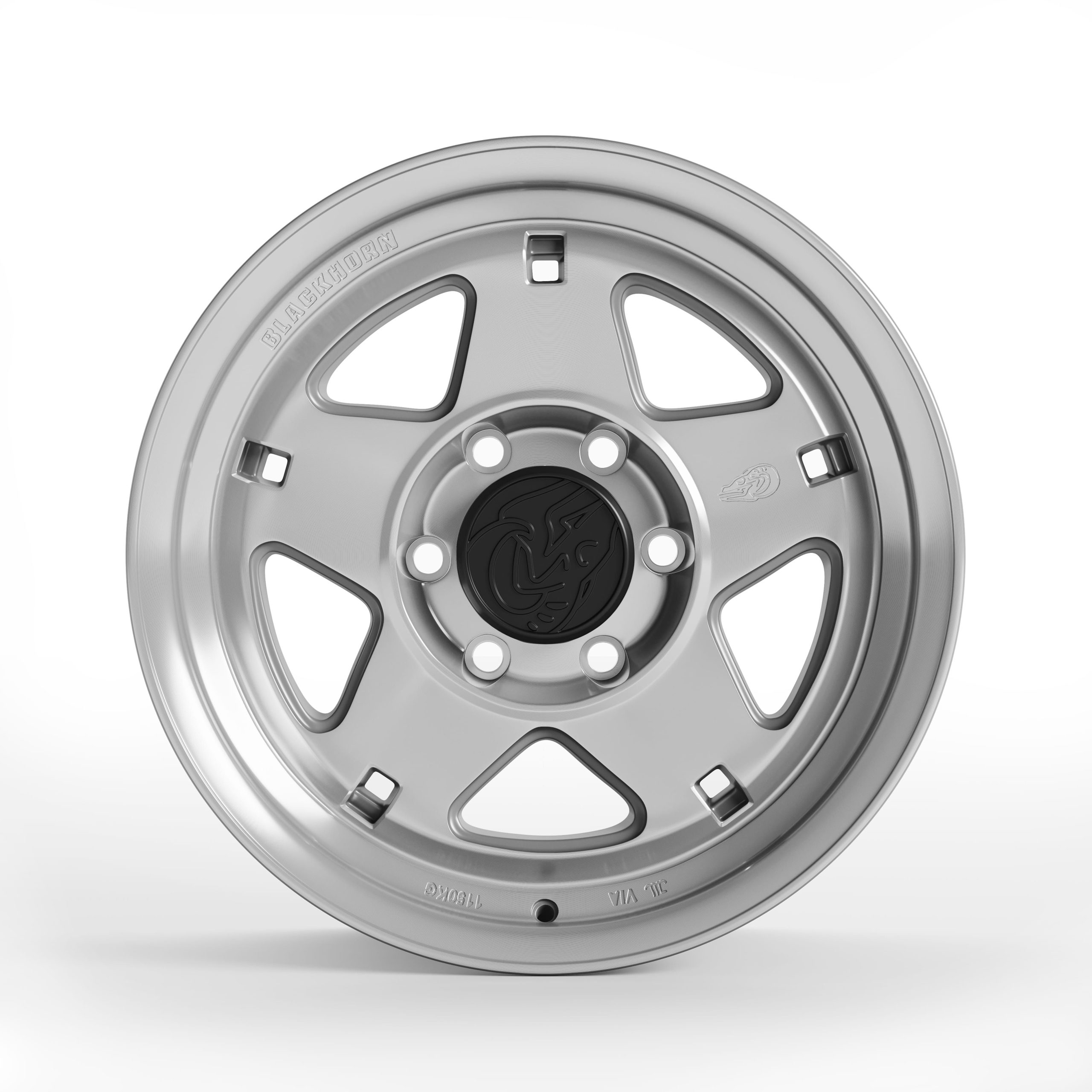 Automotive product rendering of wheel — studio environment