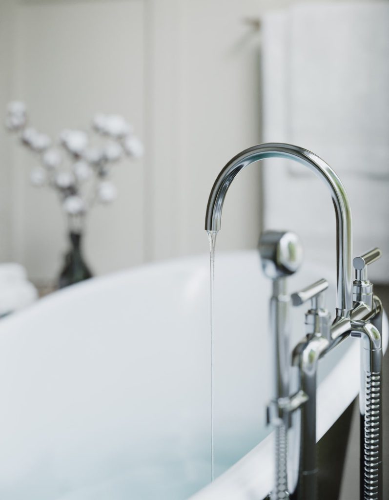 Photorealistic 3D Bathroom Faucet Rendering – High-Quality Visualization