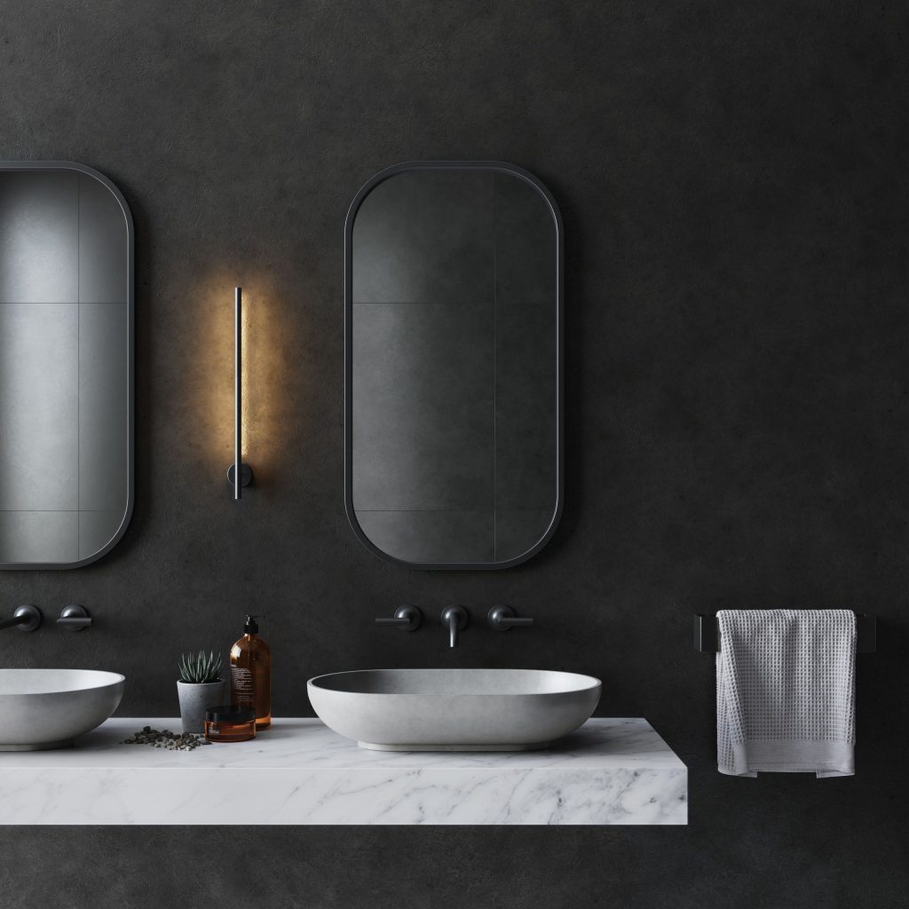 Photorealistic 3D Bathroom Interior Rendering with Modern Fixtures
