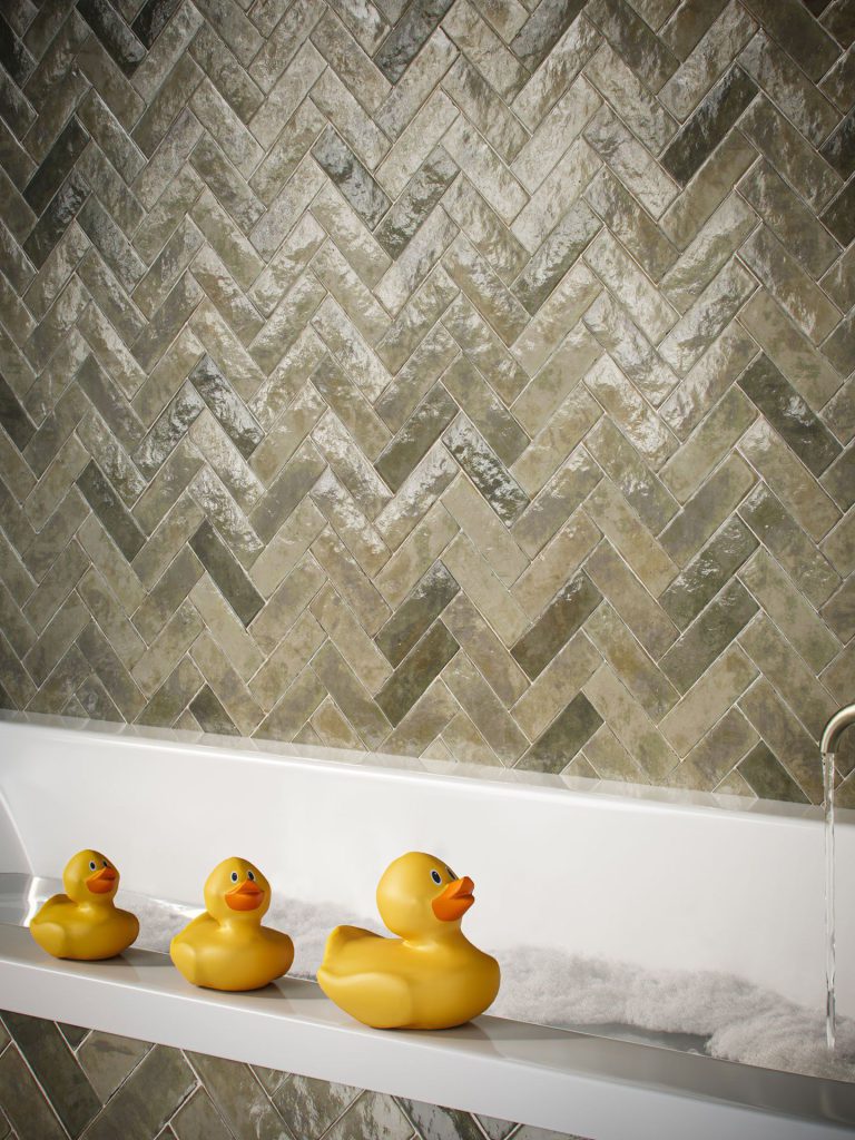 3D Interior Visualization of Bathroom with Rubber Ducks