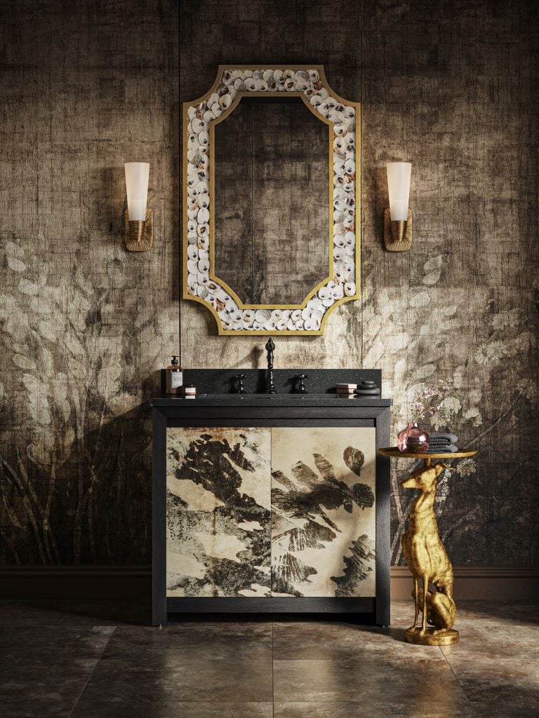 Stylish Bathroom Vanity 3D Visualization