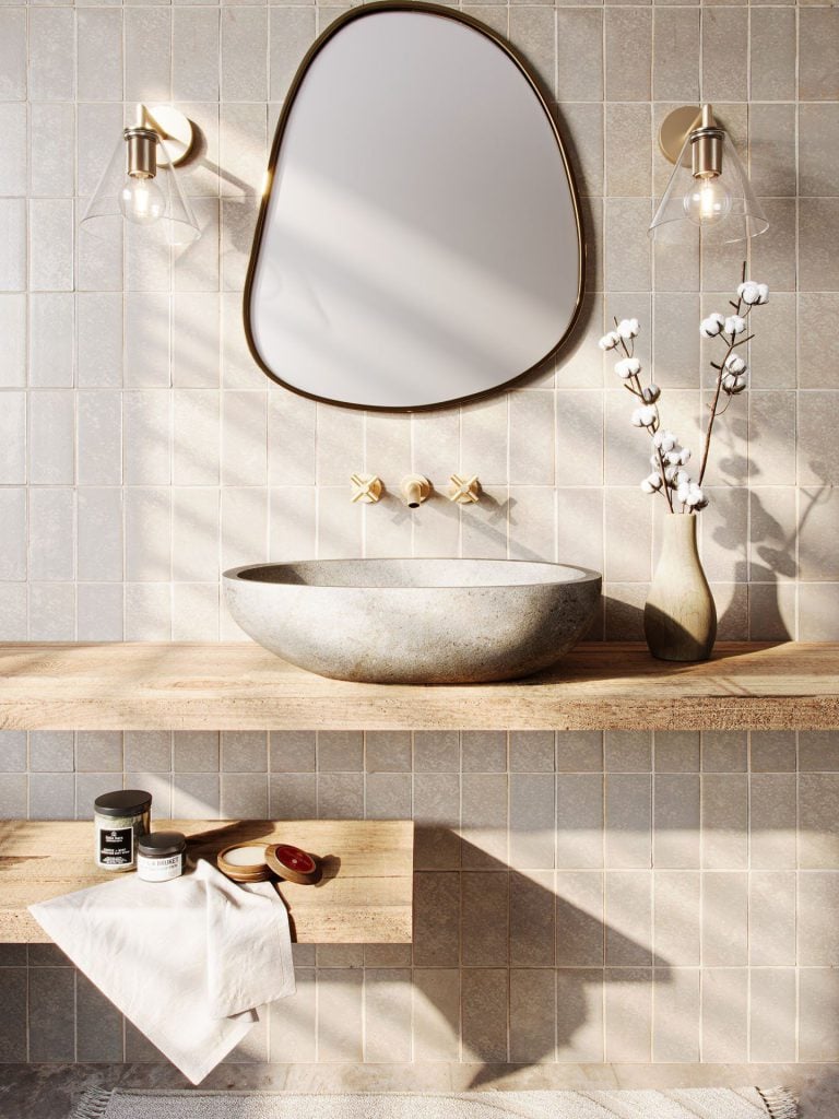 Photorealistic 3D Bathroom Interior Rendering with Custom fittings