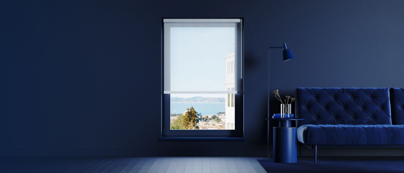 Monochrome 3D Interior for Showcasing Blinds