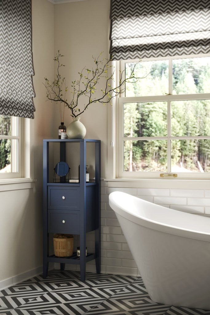 3D Interior Visualization of Bathroom with Custom fittings