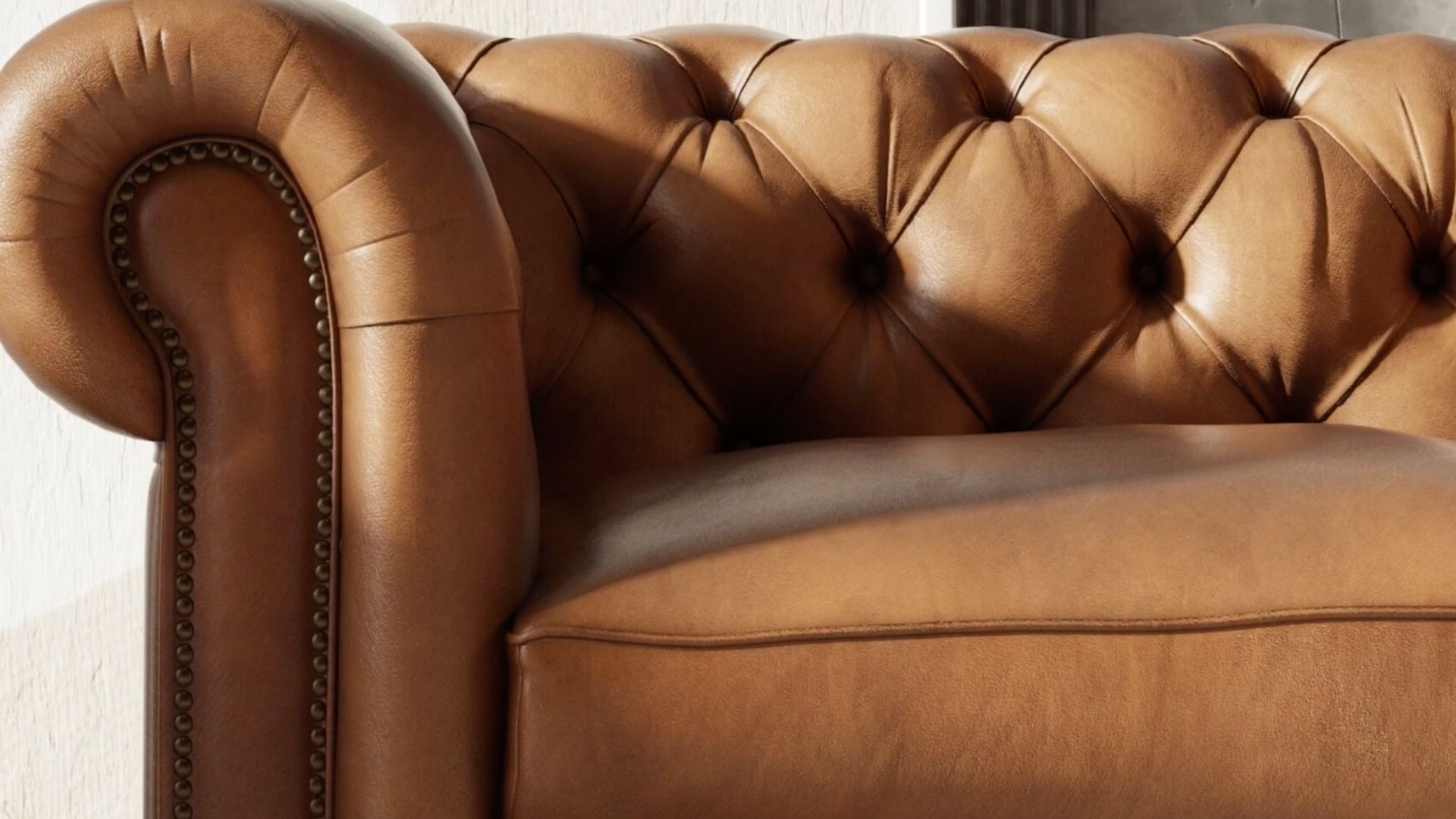 Close-Up View for a Sofa CG Video