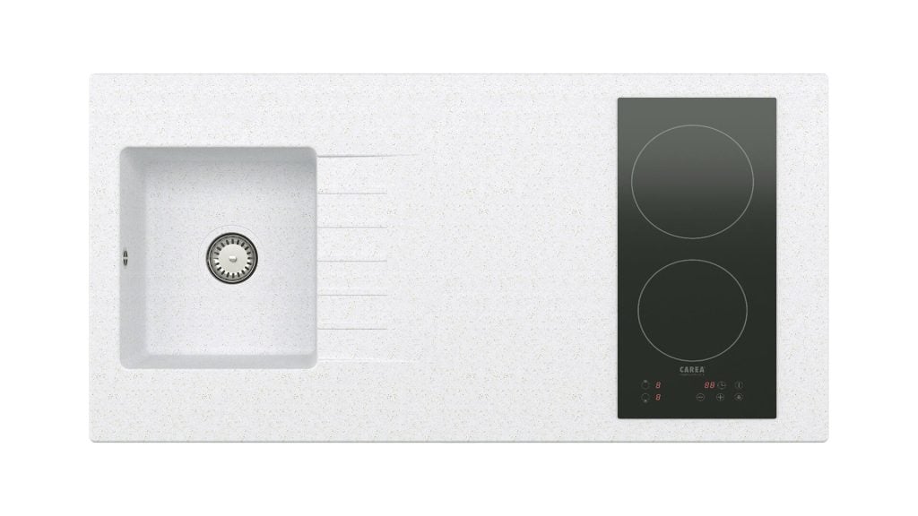 3D Kitchen Sink and Cooktop Rendering – High-Quality Visualization