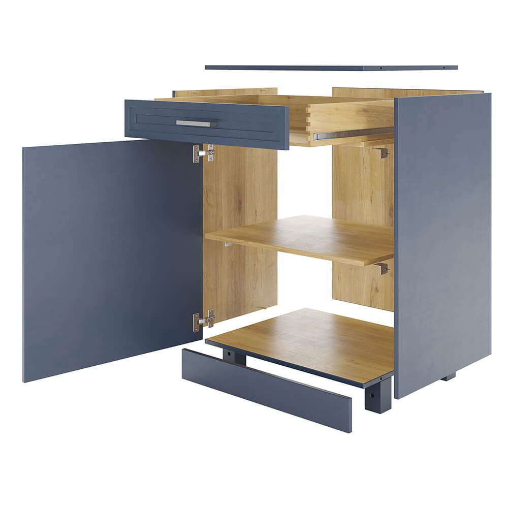 3D Furniture Modeling and Rendering of a Kitchen Cabinet