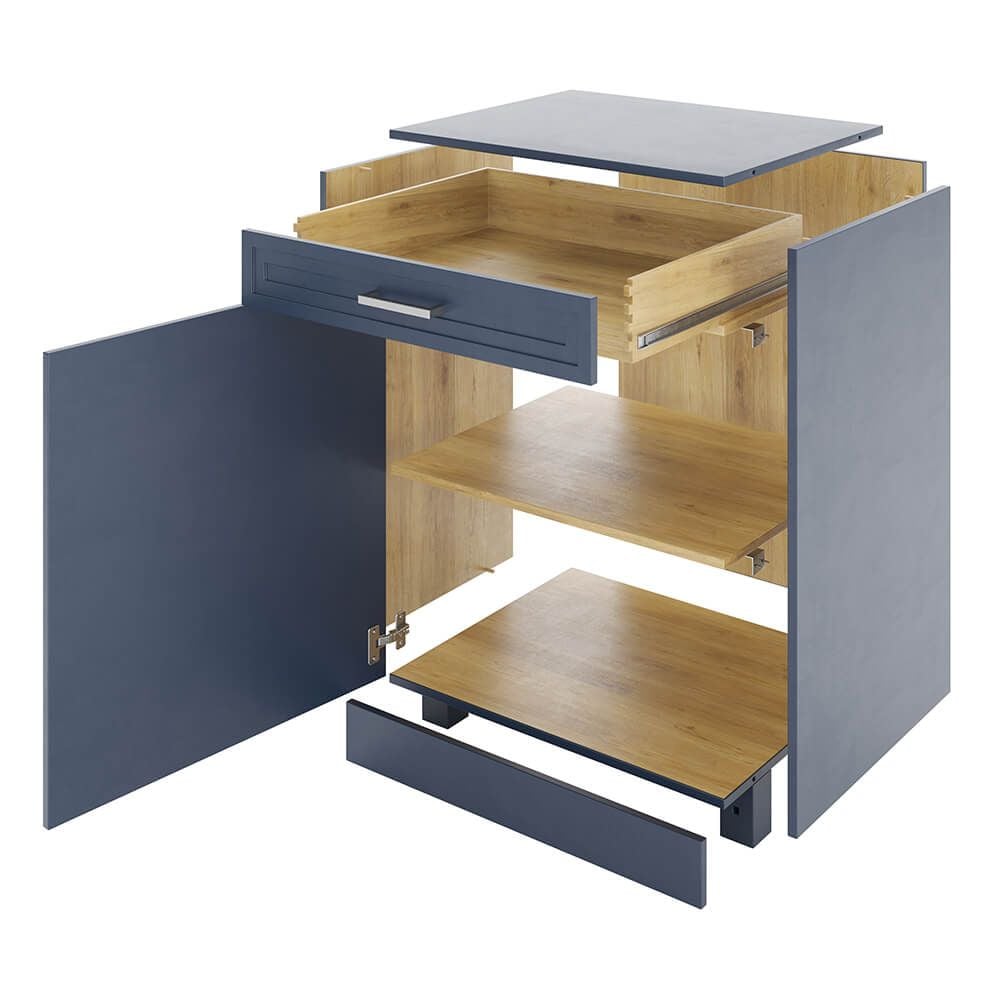 3D Furniture Modeling and Rendering of a Modern Cabinet