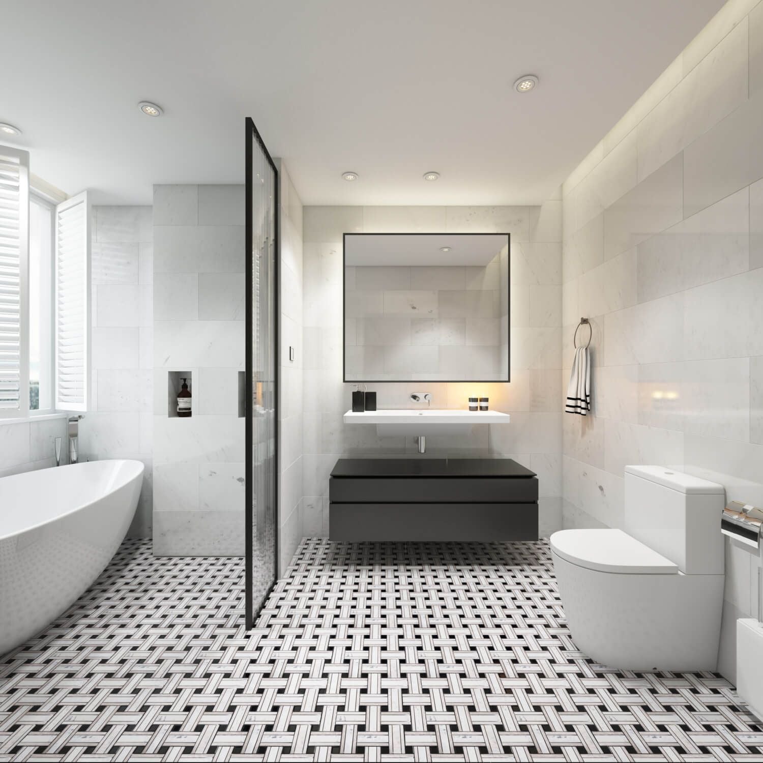 Tiles Design 3D Rendering