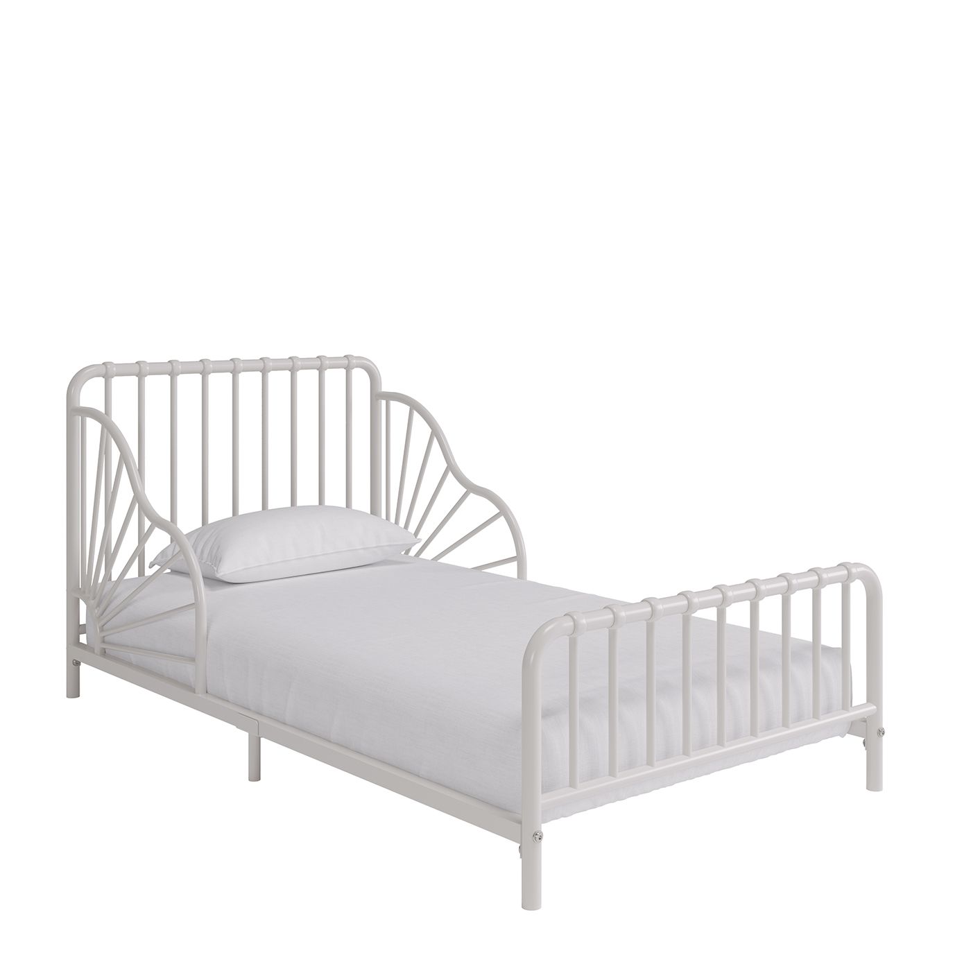 White Bed 3D Rendering