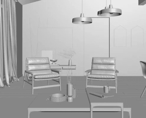 Setting camera angle in a 3D scene