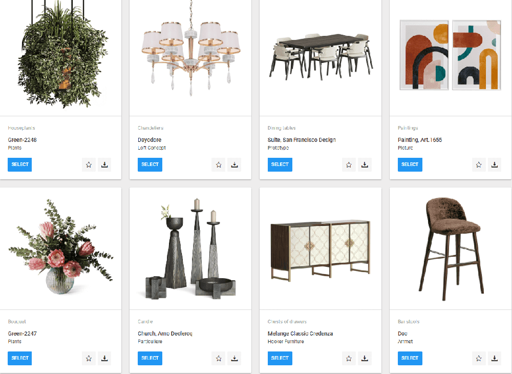 CGI Library of 3D Models and Scenes