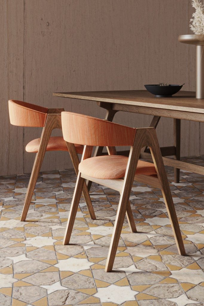 3D Furniture Rendering of Modern Dining Set