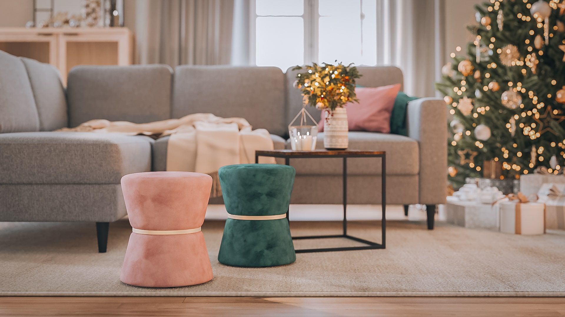 Colorways Lifestyle CG Image: Ottomans