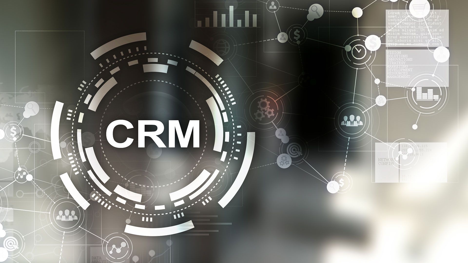 An Abstract Image for a CRM System Abbreviation