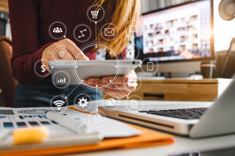 A Woman Working on Digital Marketing Strategies Ignoring the Traditional Ones