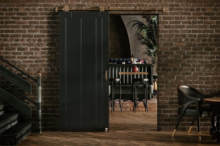 Bar Lifestyle Rendering for Door Hardware