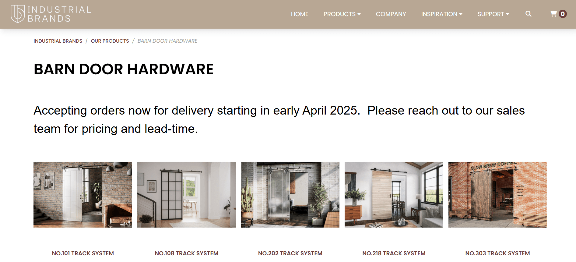 Door Hardware CGI for a Site Page