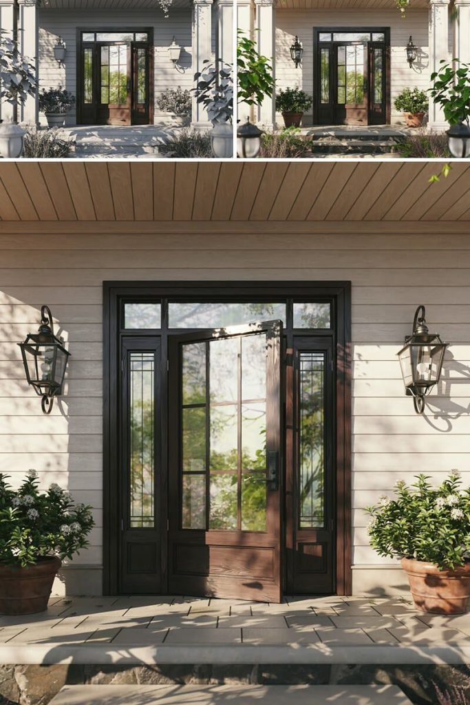 Realistic 3D Exterior Rendering of a Modern Entrance