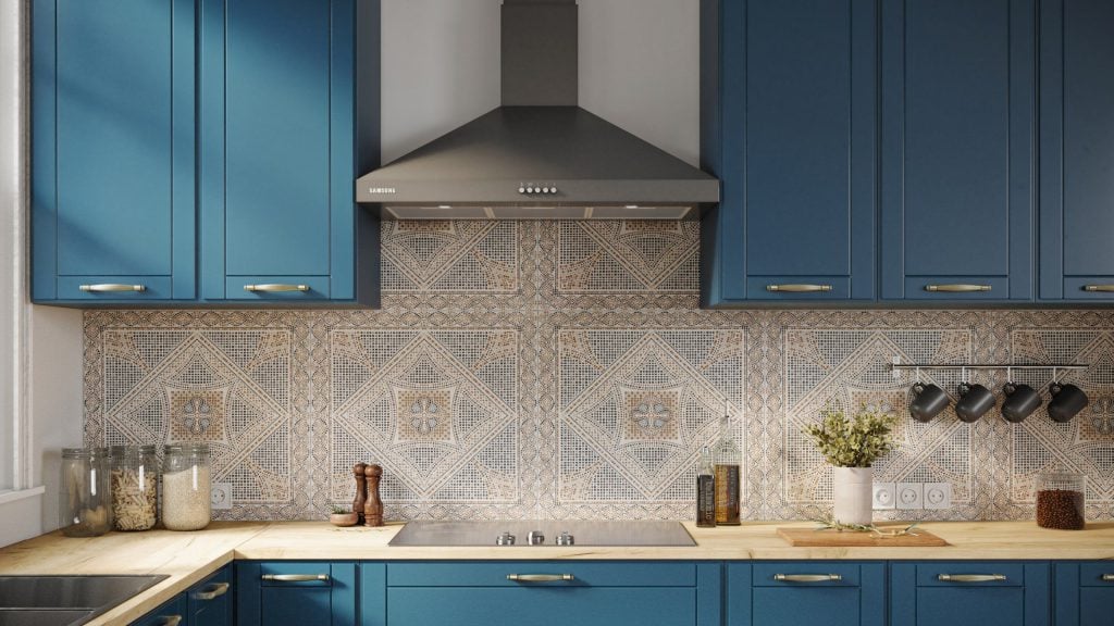 3D Kitchen Interior Rendering – Photorealistic Visualization