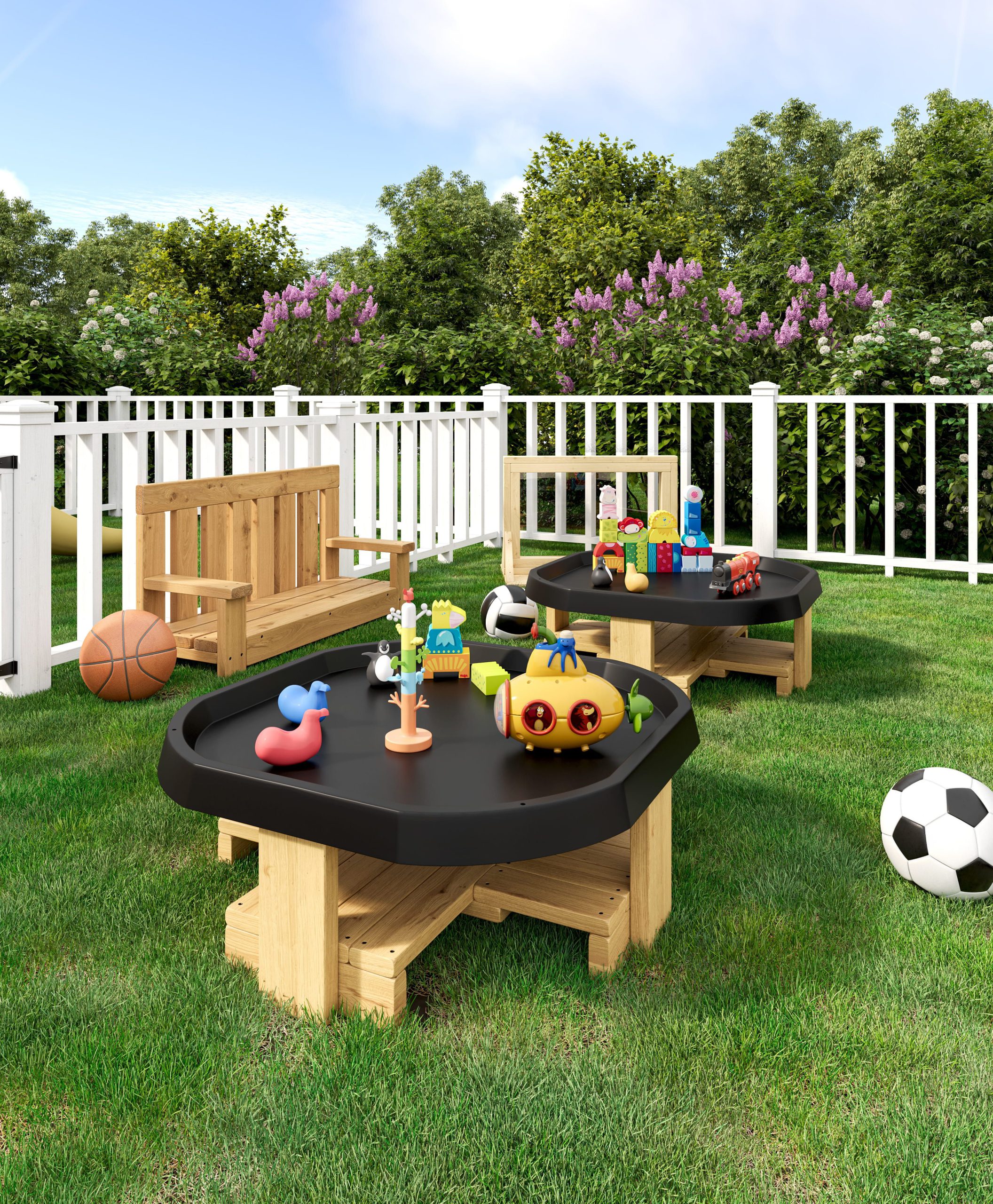 Lifestyle render of a playground games