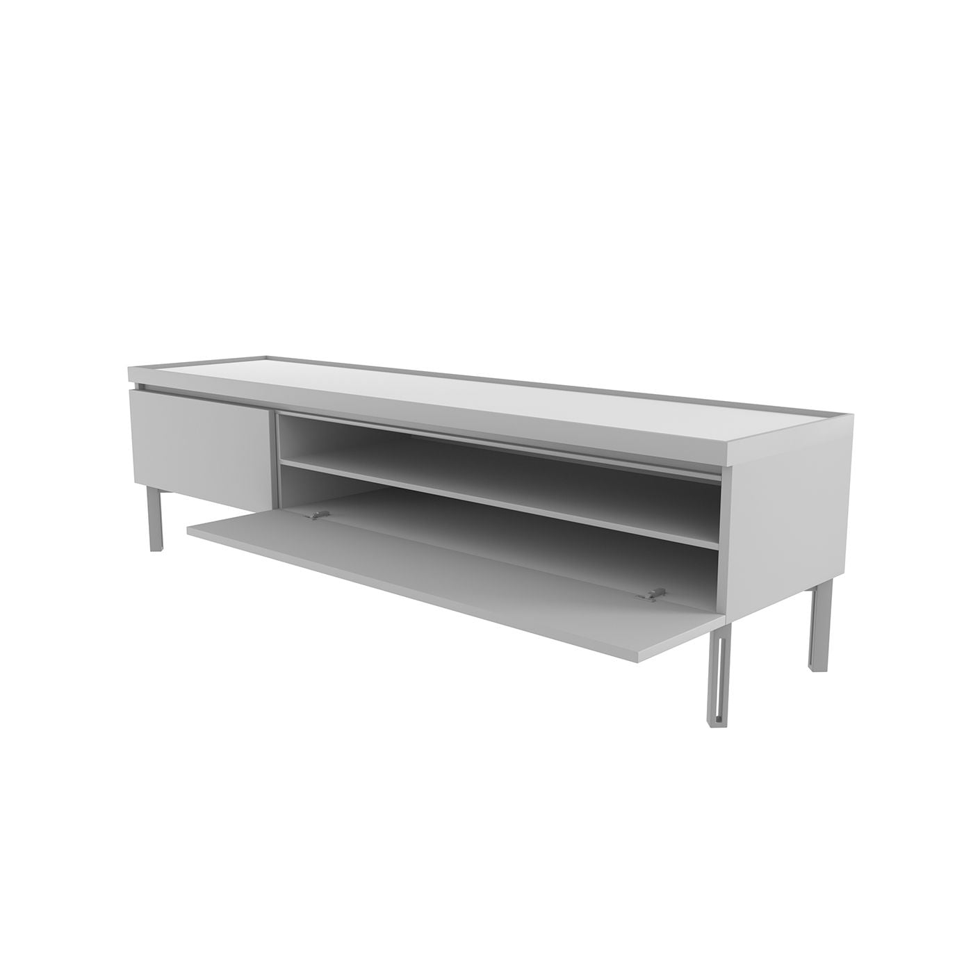 Long Сhest of Drawers 3D Model