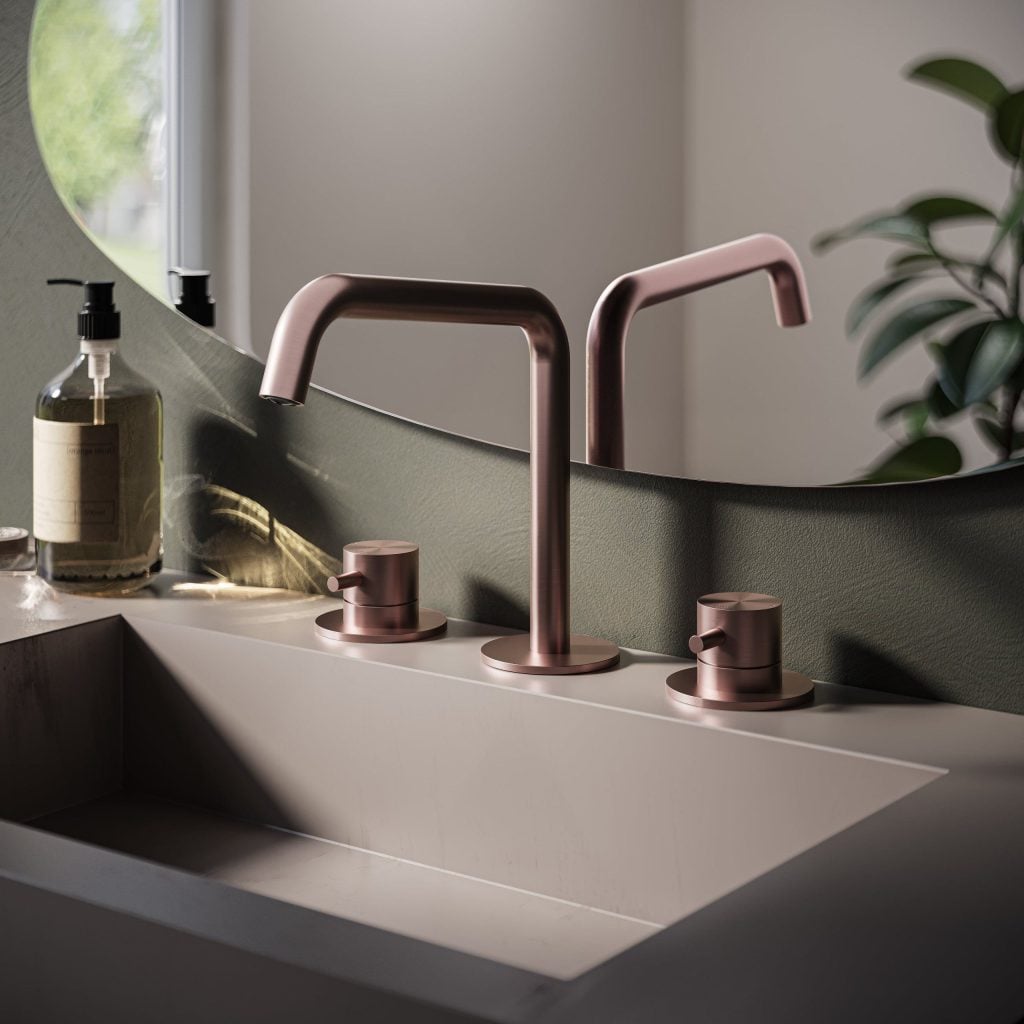 Photorealistic 3D Rendering of Modern Bathroom Faucet
