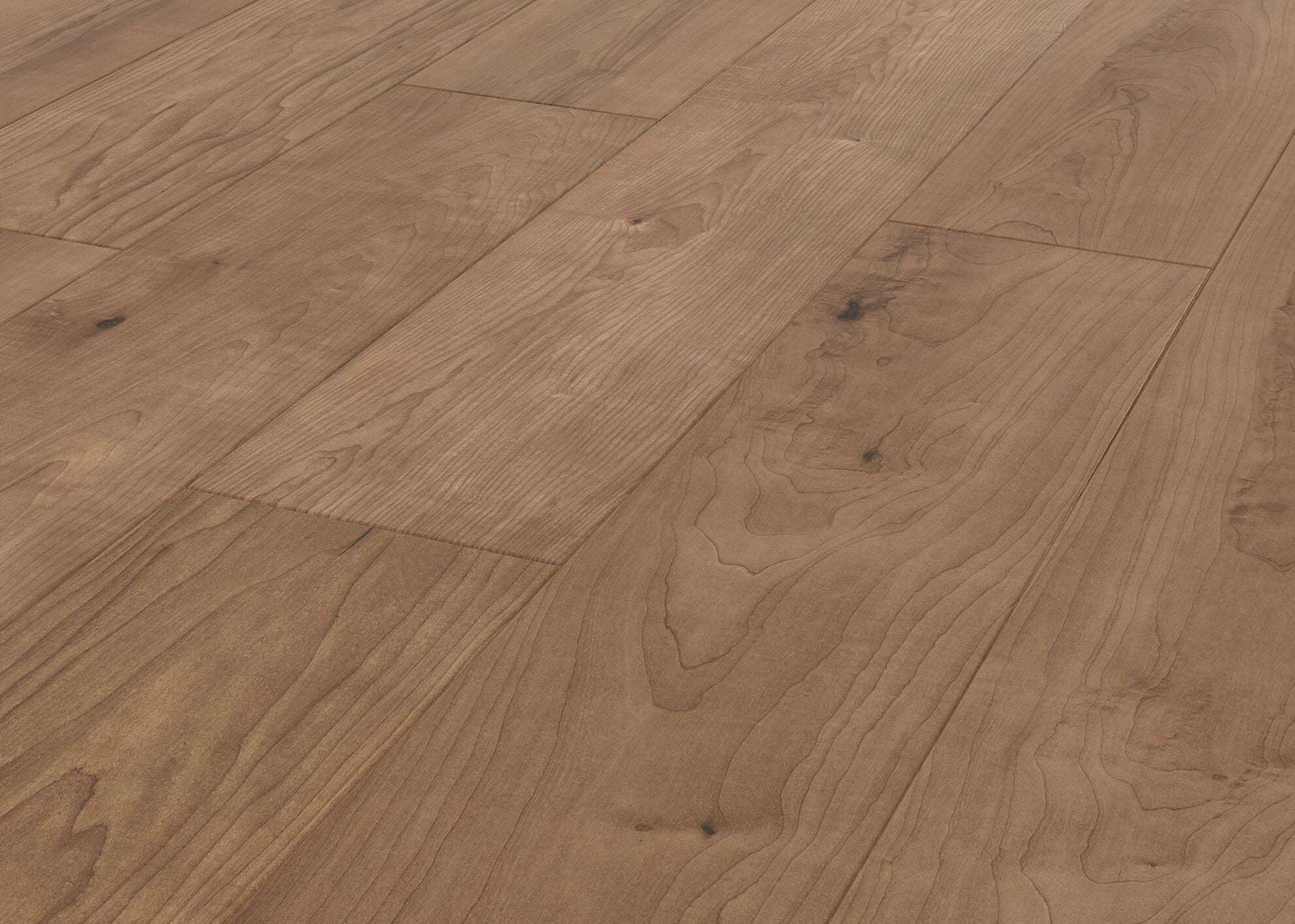 3D visualization of medium brown wood flooring with detailed grain texture shown close up