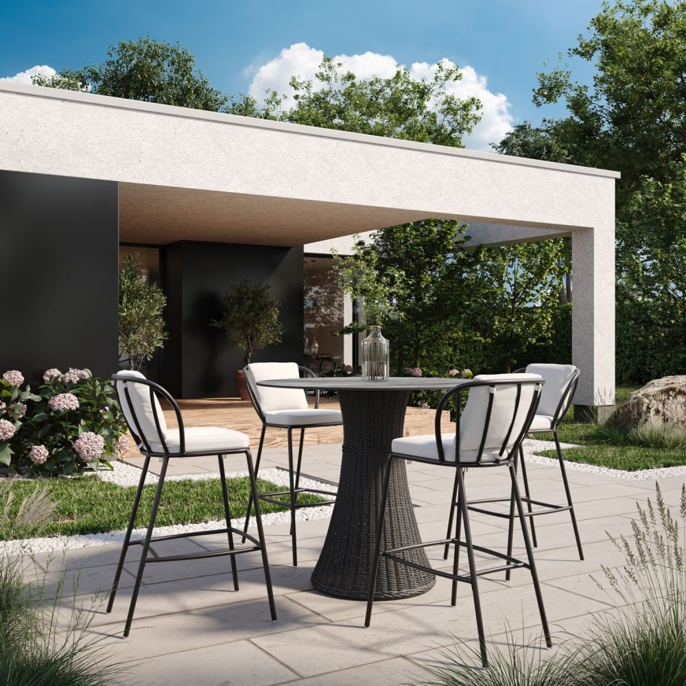 3D fittings Rendering of Outdoor Patio Set