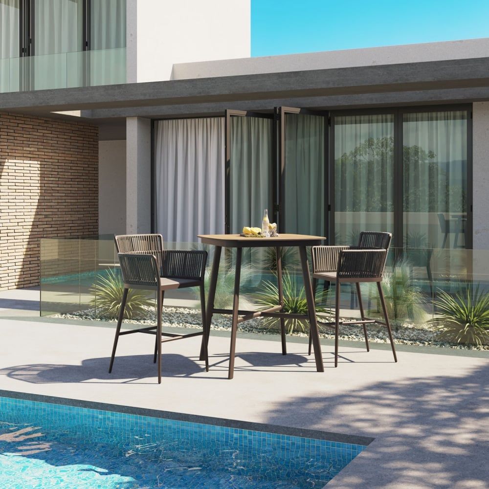 3D fittings Rendering of Outdoor Patio Scene
