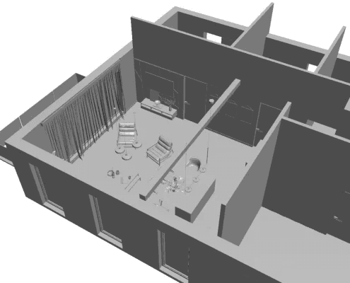 Furniture 3D scene