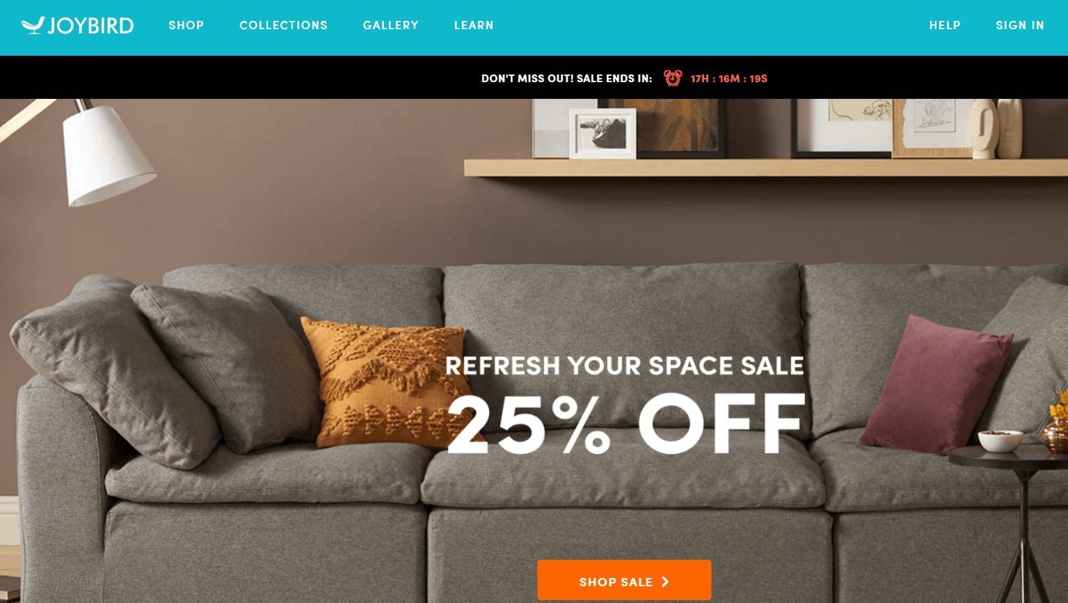 Ecomm Furniture Website Joybird
