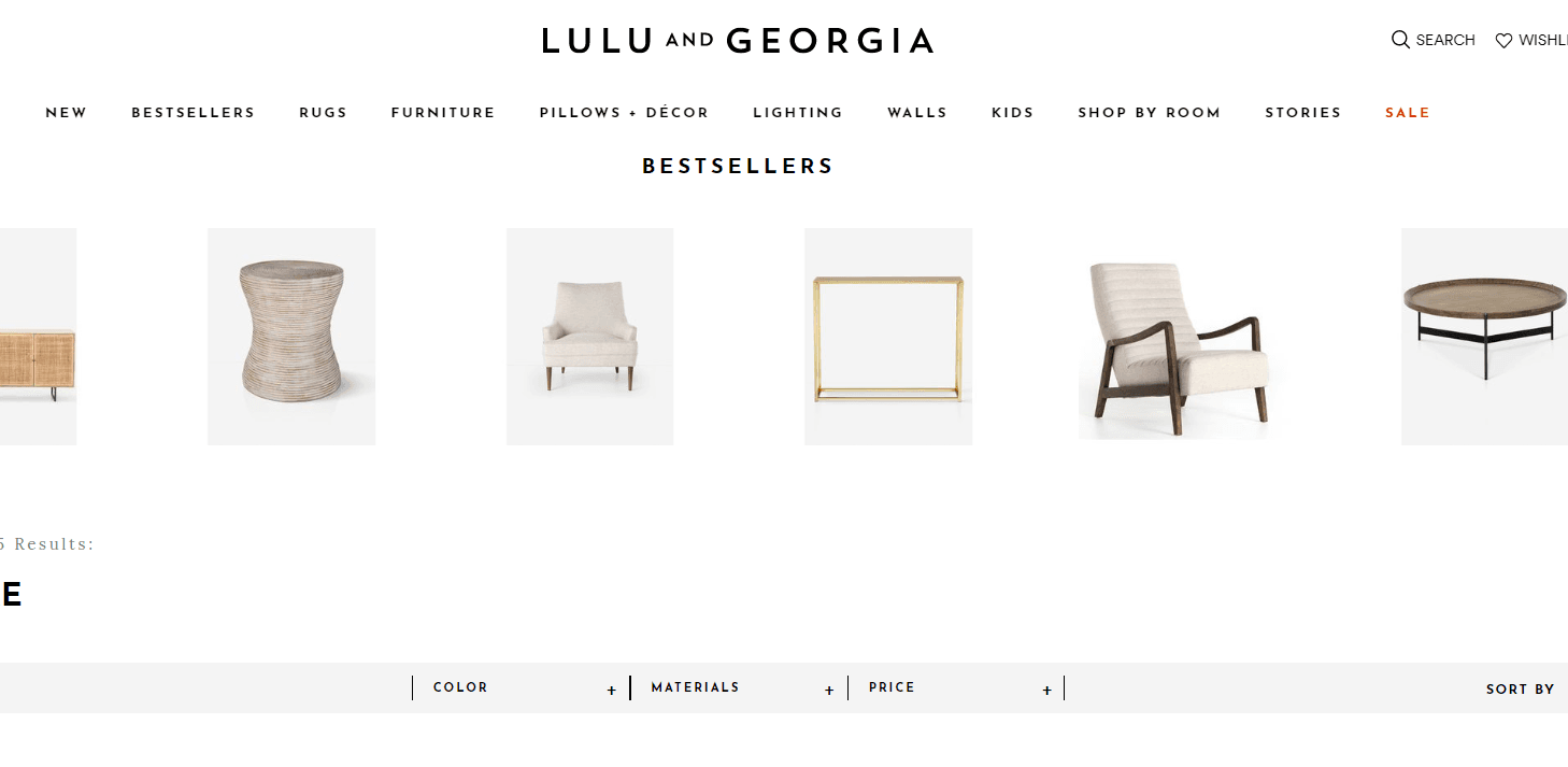 Furntiure and Decor Online Shop Lulu & Georgia