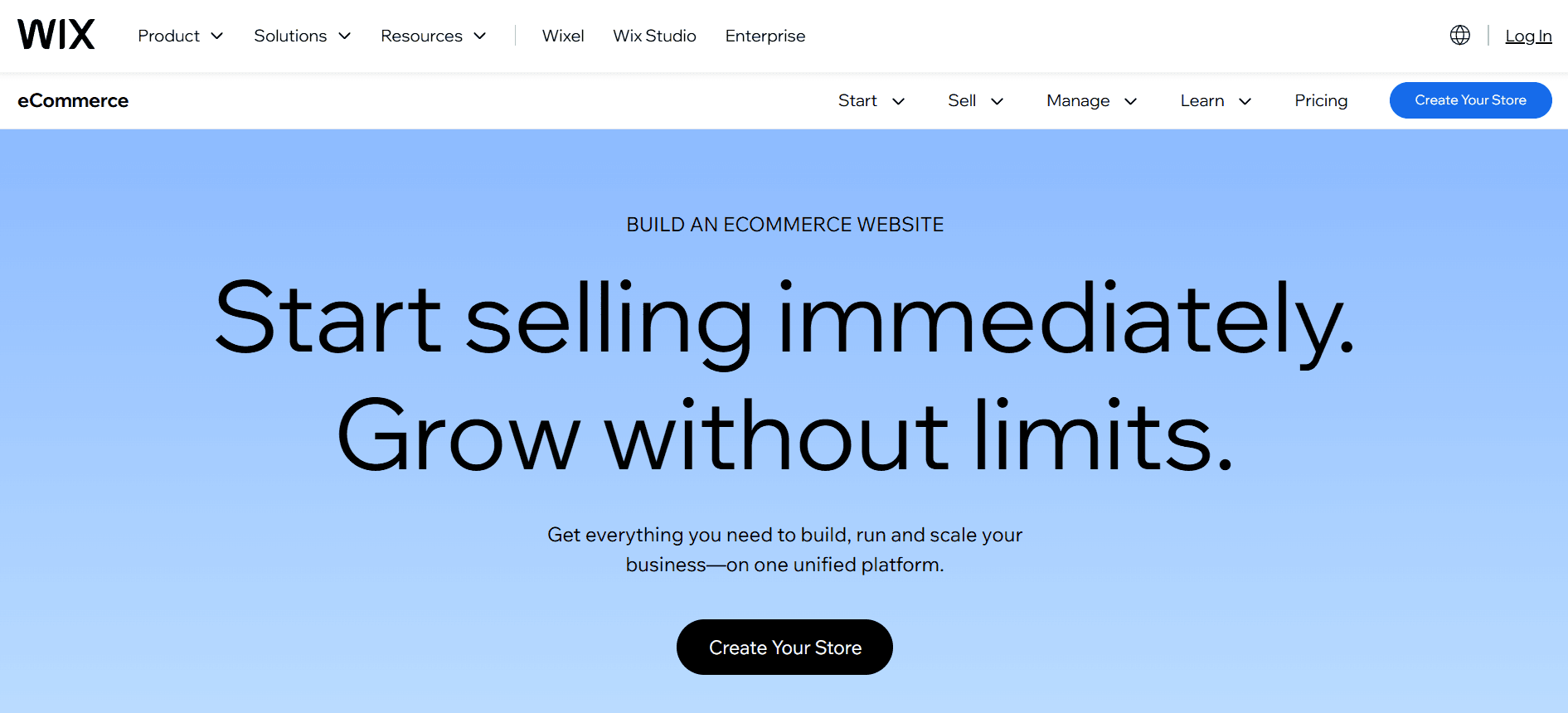 Wix Ecommerce
