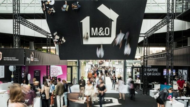 A Maison&Objet Pavilion and Visitors of the Furniture Exhibition