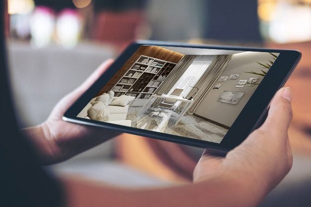 Furniture rendering on a tablet — adapting product images to mobile devices