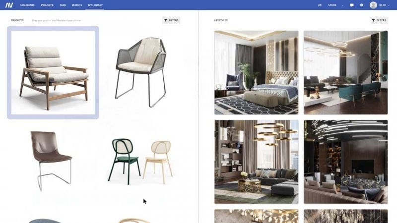 Picking the 3D Furniture Product Model and Matching 3D Roomsets