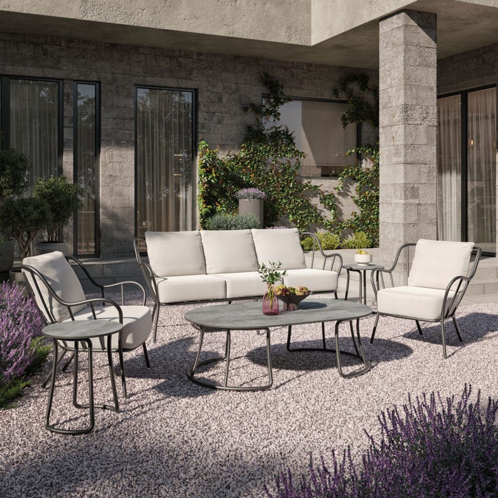 3D fittings Rendering of Outdoor Patio Set